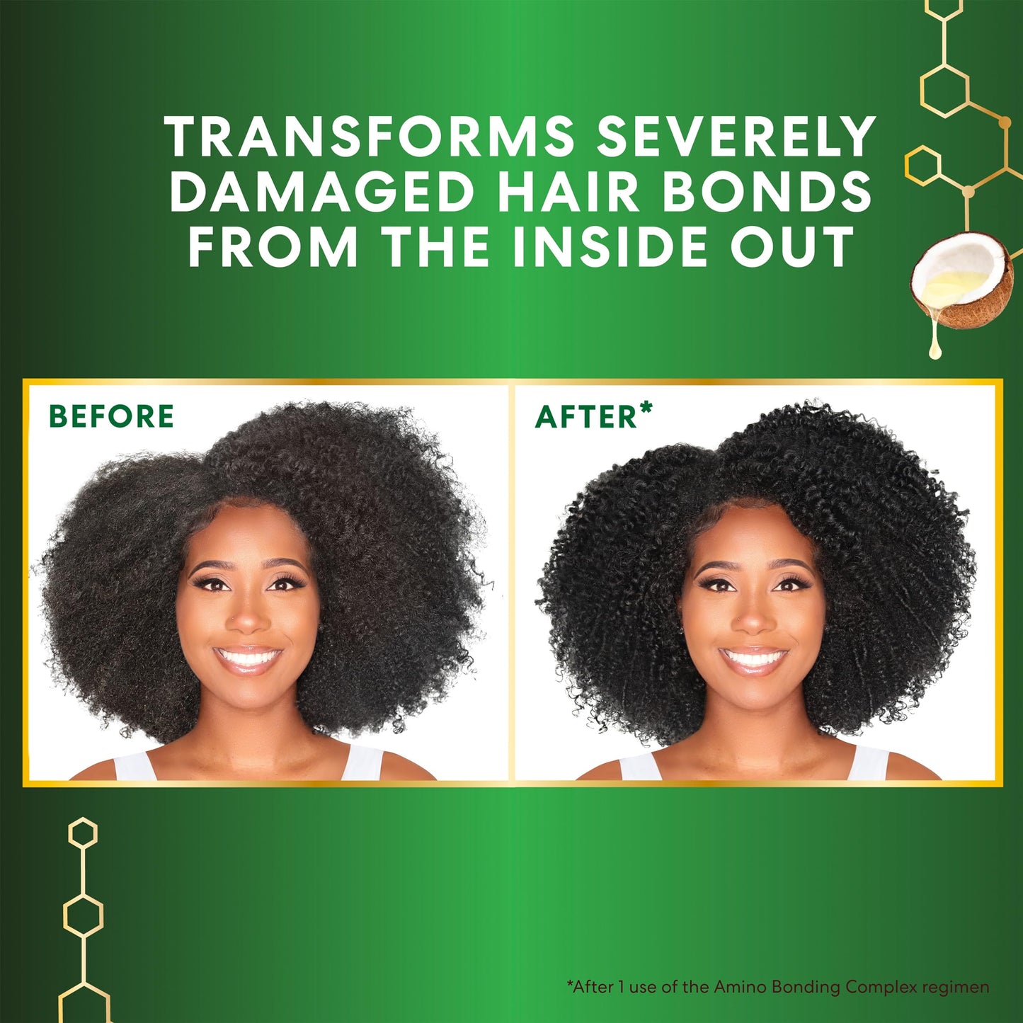 Palmer's Amino Bonding Complex Hair Treatment, Leave-In Conditioner Spray with Coconut Oil & Vitamin E, Heat Protectant, Anti Frizz, Strengthens & Protects Hair Growth, All Hair Types, 6.7 fl. oz