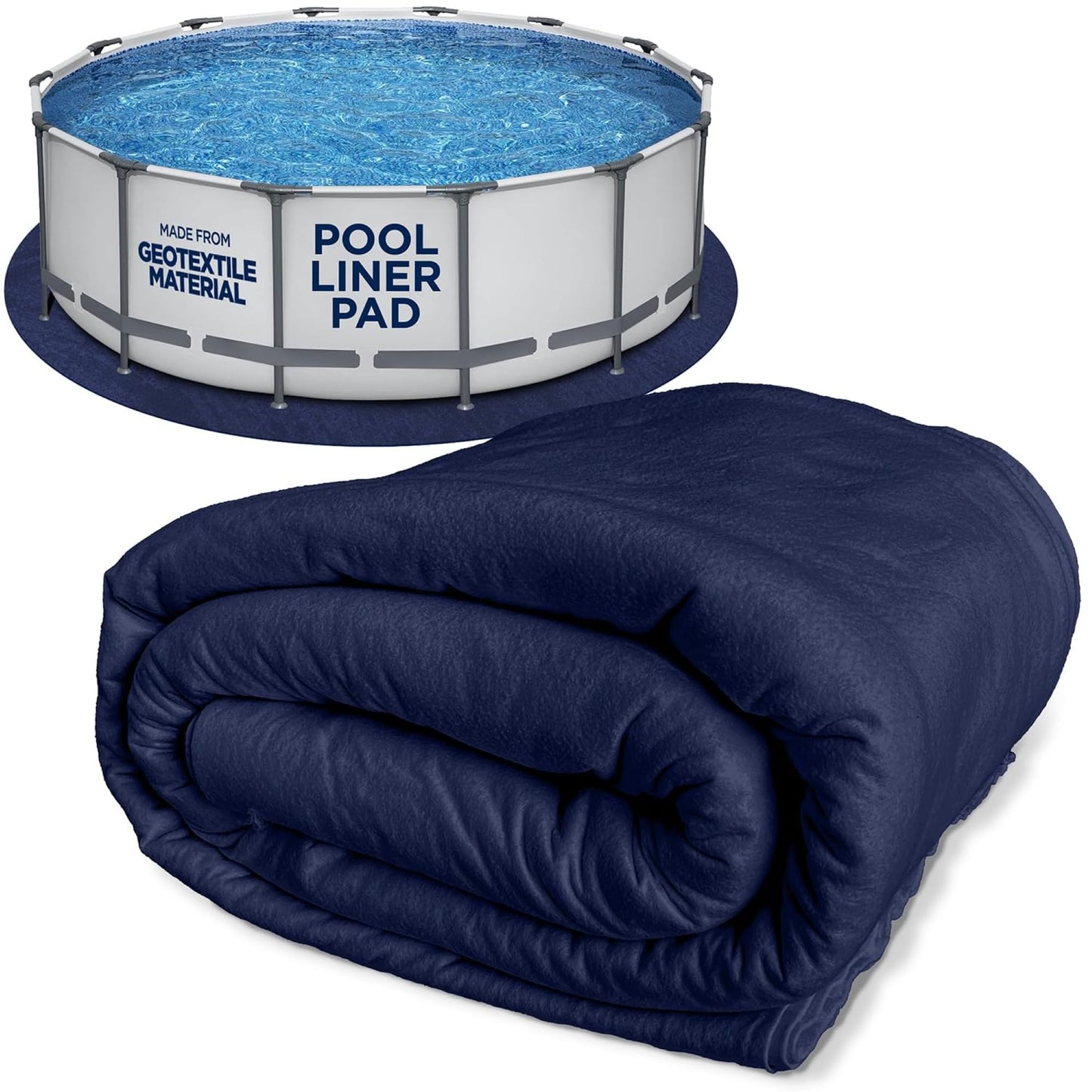 Shop Square 15-Foot Pool Liner Pad for Above Ground Pools - Under Pool Padding, Above Ground Pool Pad, Puncture Protection, Extend Liner Life, Durable Geotextile Material