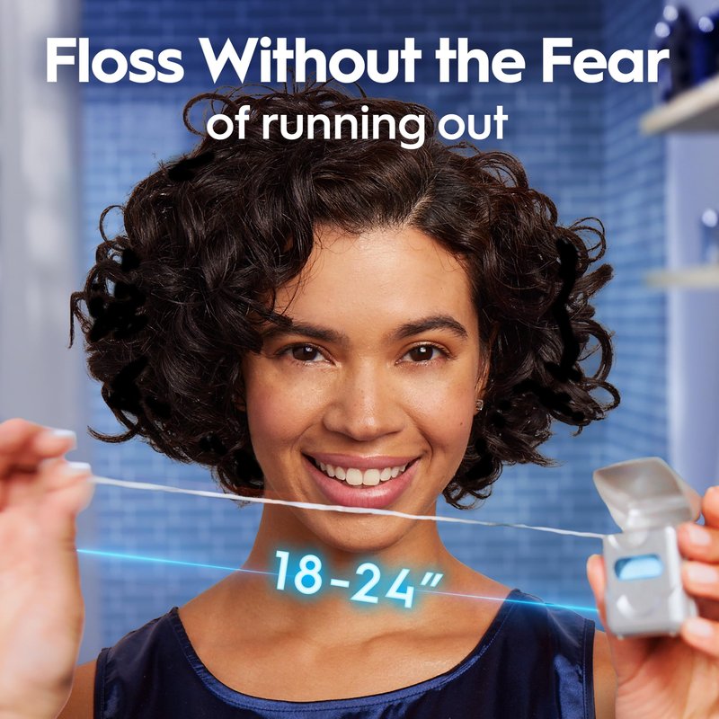 Oral-B Glide Deep Clean Cool Mint Dental Floss, Value 2 Pack (40m Each)