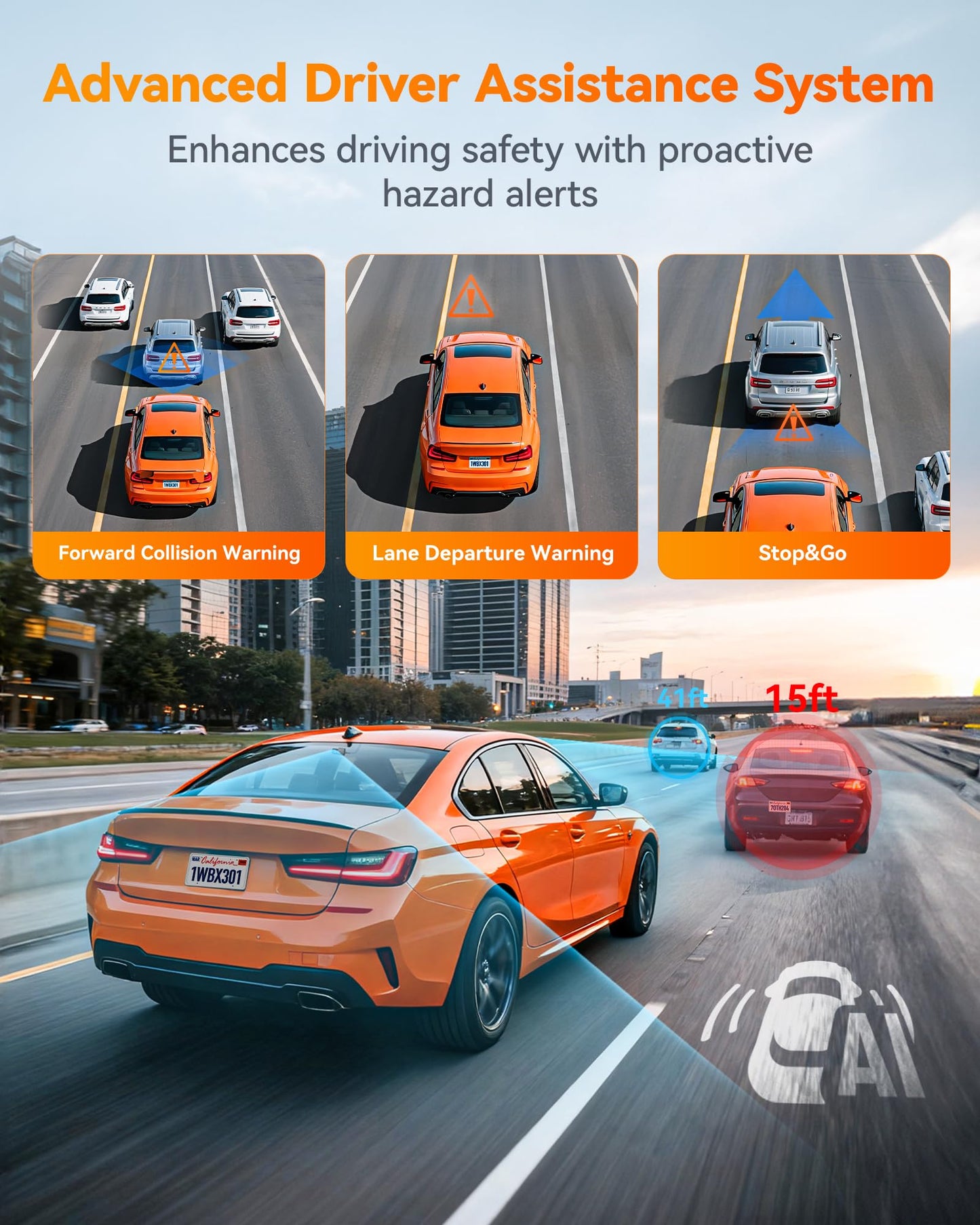 WOLFBOX 4000A Jump Starter with 160PSI Air Compressor & X3 Dash Cam