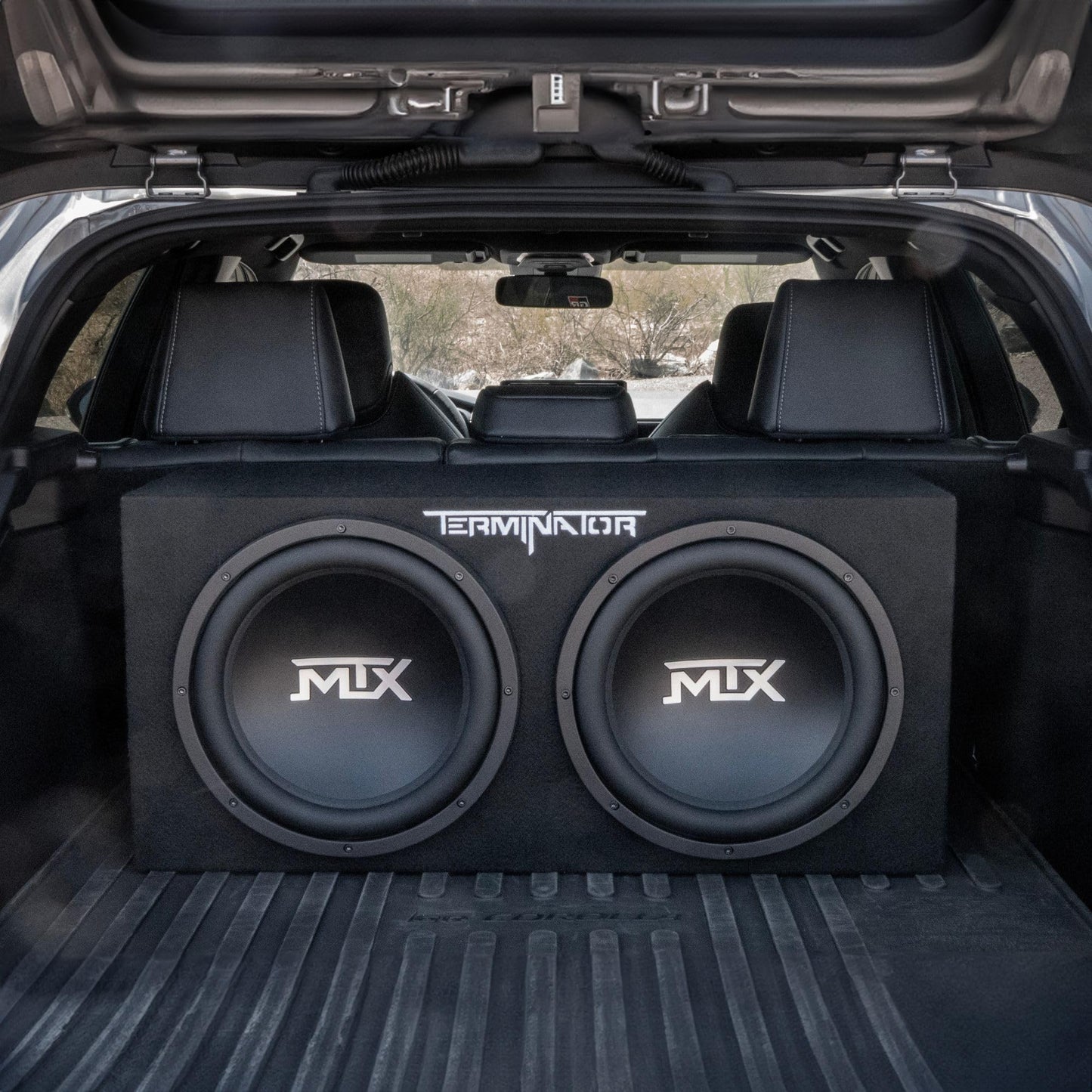 MTX 12" 1200W Dual Loaded Car Subwoofer Audio with Sub Box and Amplifier, TNP212D2