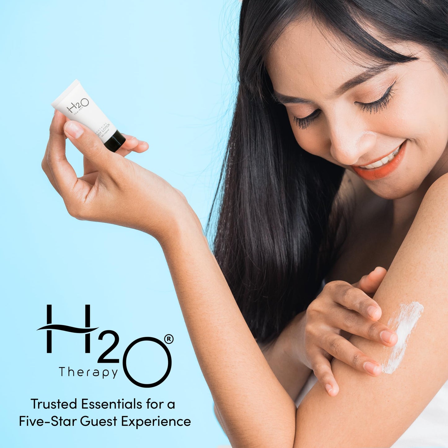 Travel Size Hotel Body Lotion 300 Count 0.85 oz Bottles Guest Amenities for Hotels Vacation Rentals and Short Term Rentals Paraben Free Green Tea Scent Infused with Aloe and Olive Oil by H2O Therapy