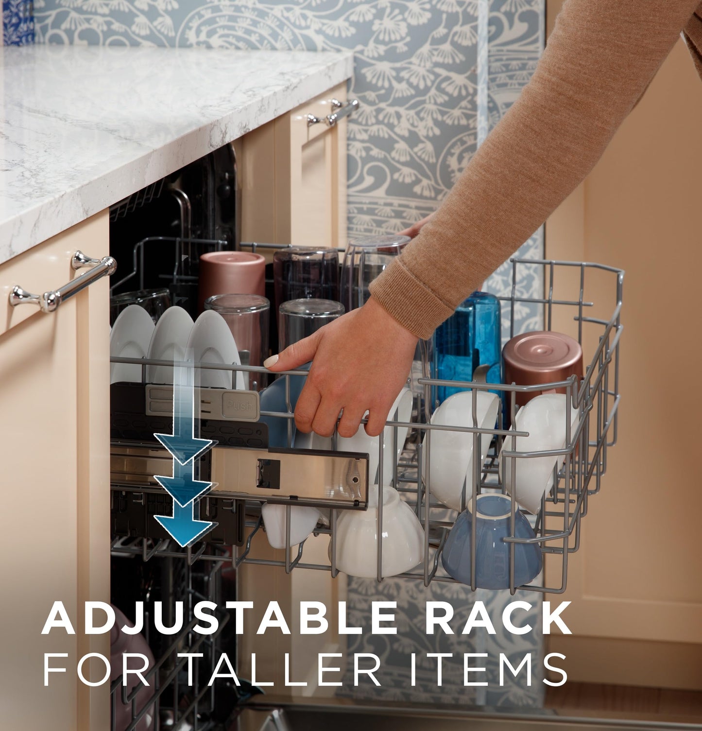GE 24 in. Fingerprint Resistant Stainless Top Control Built-in Tall Tub Dishwasher with 3rd Rack, Bottle Jets, 45 dBA
