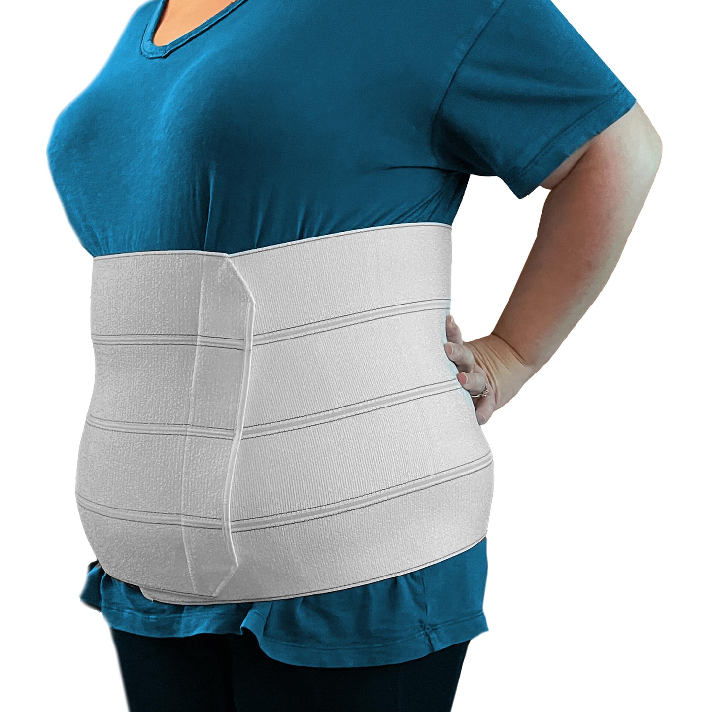 MARS WELLNESS Premium Plus Size Bariatric Abdominal Binder - 12" 4 Section/Panel - Bariatric Binder Abdominal Brace for Men or Women - Fits Waist Sizes 55"" - 72"""