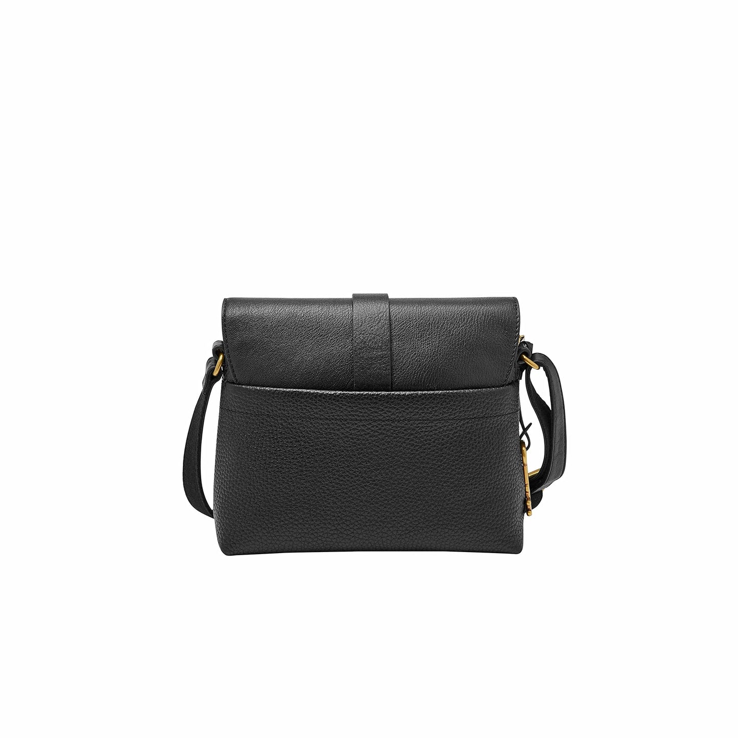 Fossil Women's Kinley Leather Small Crossbody Purse Handbag, Black (Model: ZB7878001)