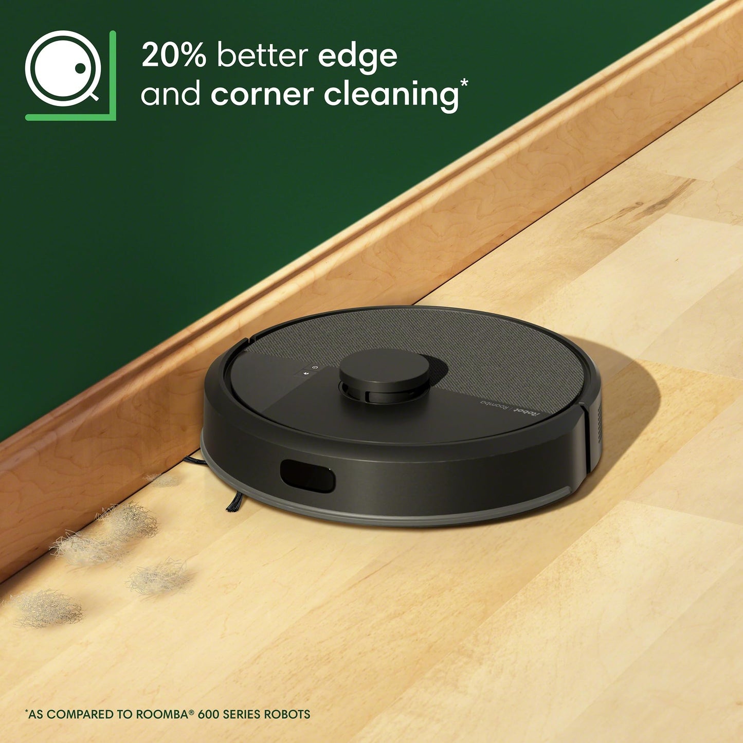 iRobot Roomba 105 Vac Robot Vacuum - Easy to use, Intense Power-Lifting Suction, LiDAR Navigation, Multi-Surface Cleaning, Cleans in Neat Rows, Self-Charging