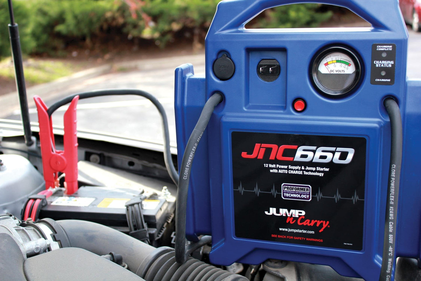 Clore Automotive Truck PAC ES1224 3000/1500 Peak Amp 12/24V Jump Starter and Clore Automotive Jump-N-Carry JNC660 1700 Peak Amp 12 Volt Jump Starter