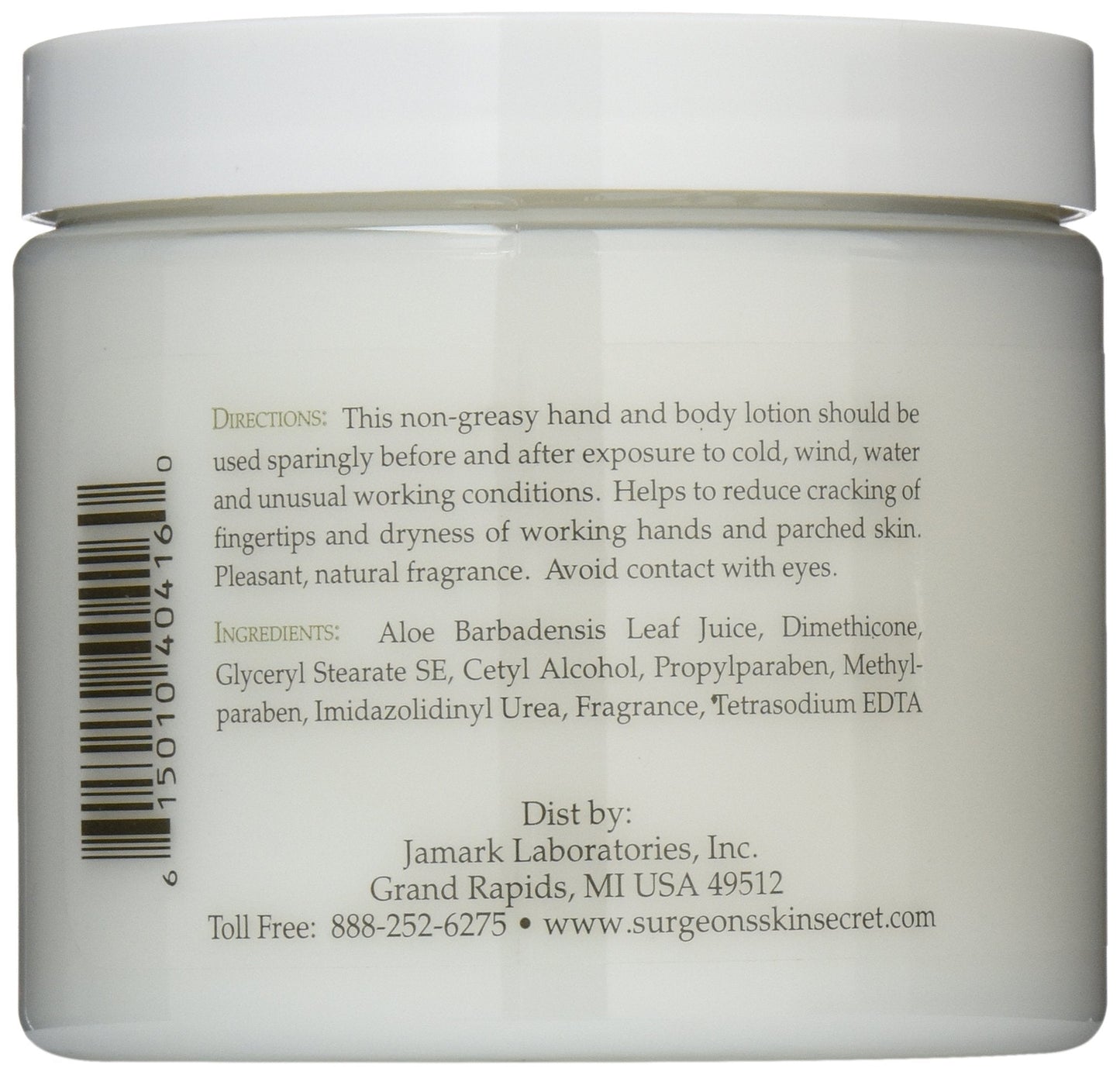 Surgeon's Skin Secret Moisturizing Lotion With 60% Aloe 16fl.oz.
