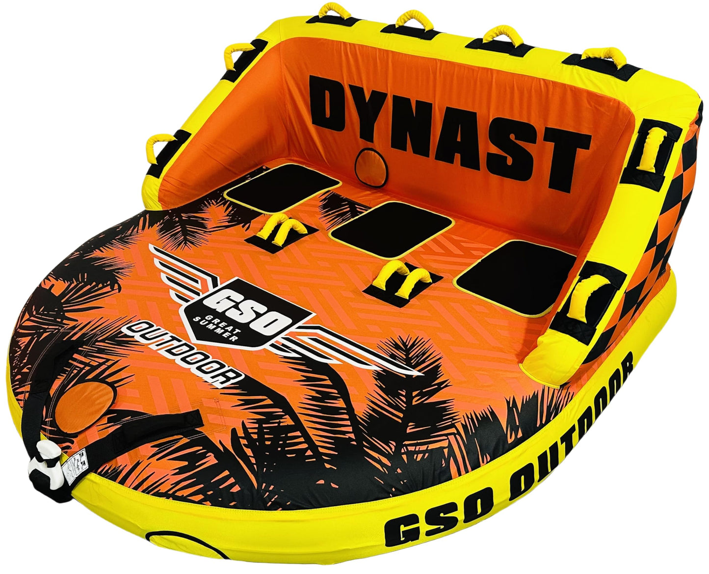 GSO Dynast 3 Person Inflatable Towable Tube for Boating