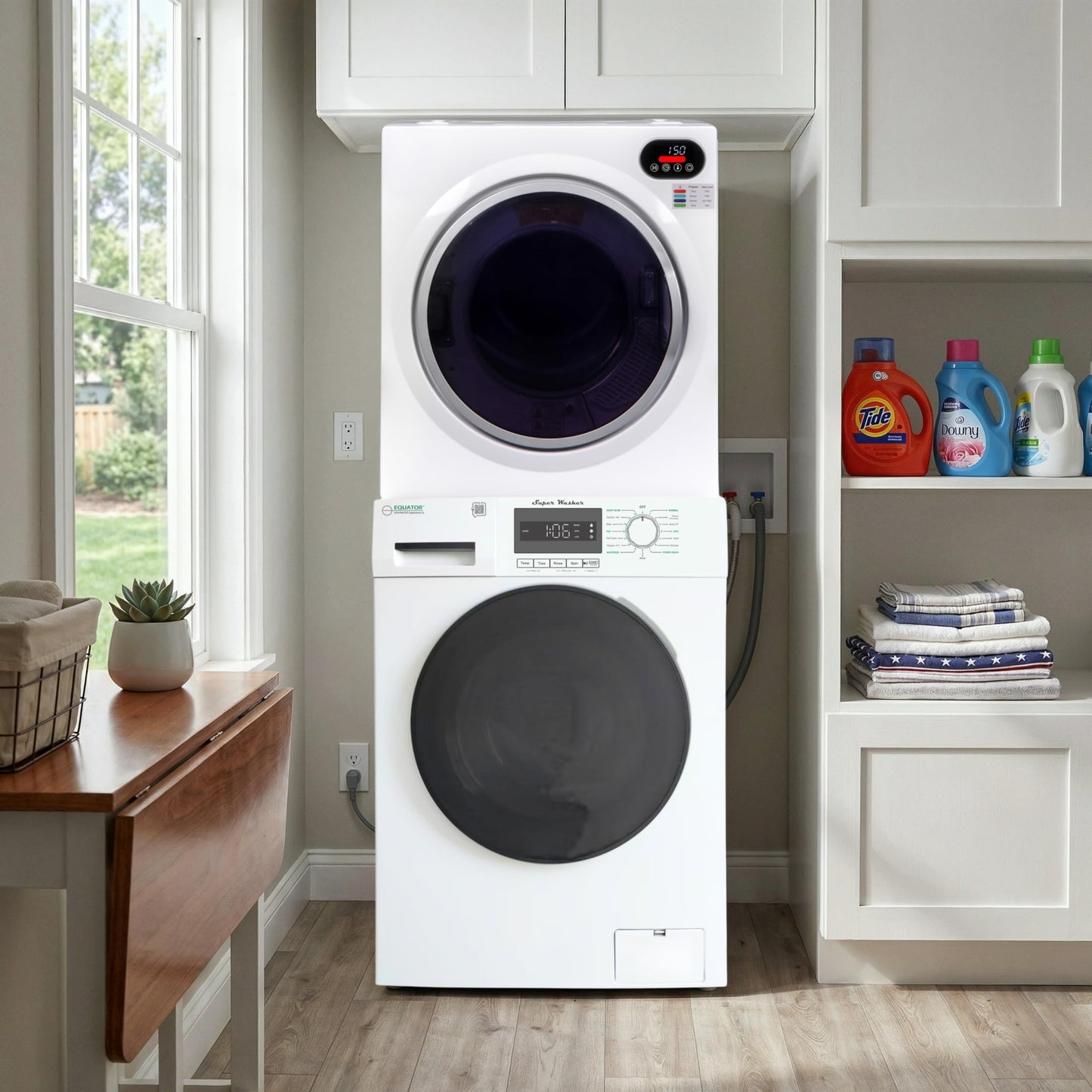 Equator 24"Ultra Compact VALUE Washer 1.57cu.ft+Vented short Dryer 2.6cu.ft 110V
