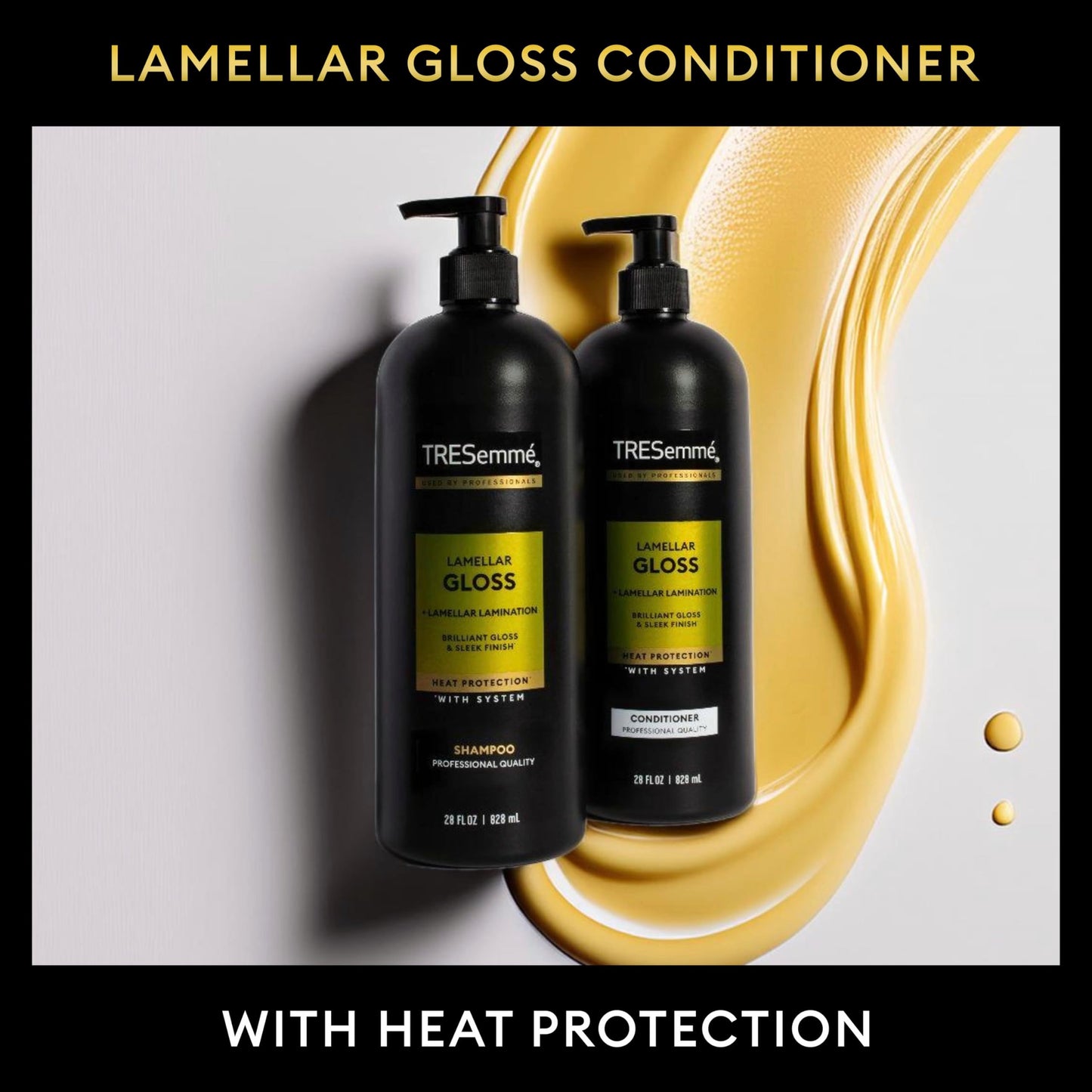 TRESemmé - Shampoo Lamellar Gloss 3 Pk Regimen Collection Pack For Brilliant Gloss & Sleek Finish Ultimate Shine 28Oz(2)and 6.1Oz