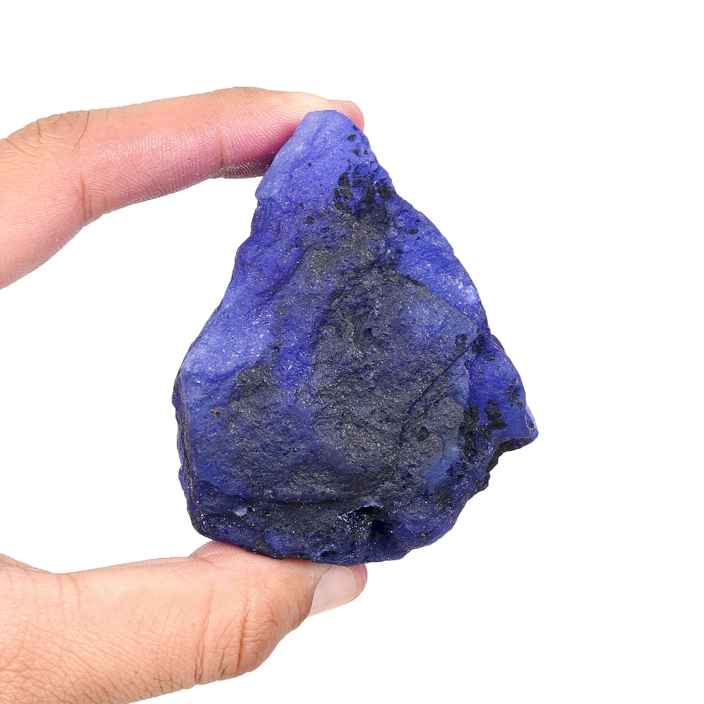 REAL-GEMS 1404 Ct Natural Raw Rough Blue Sapphire Loose Gemstone for Jewelry Making Crystal Decor Energy Stone and Handmade Craft Projects