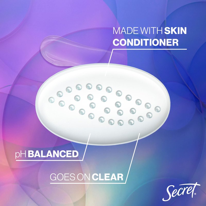 Secret Fresh Antiperspirant Deodorant for Women, 72hr Breathable Sweat & Odor Protection, Instant Freshness & Gentle, PH Balancing Minerals, Clear Gel, Tropical Hibiscus Scent, 2.6 oz