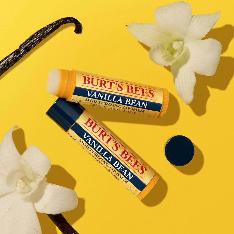 Burt's Bees Lip Balm, Vanilla Bean, Lip Moisturizer With Responsibly Sourced Beeswax, Tint-Free, Natural Conditioning Treatment, 1 Tube, 0.15 oz.