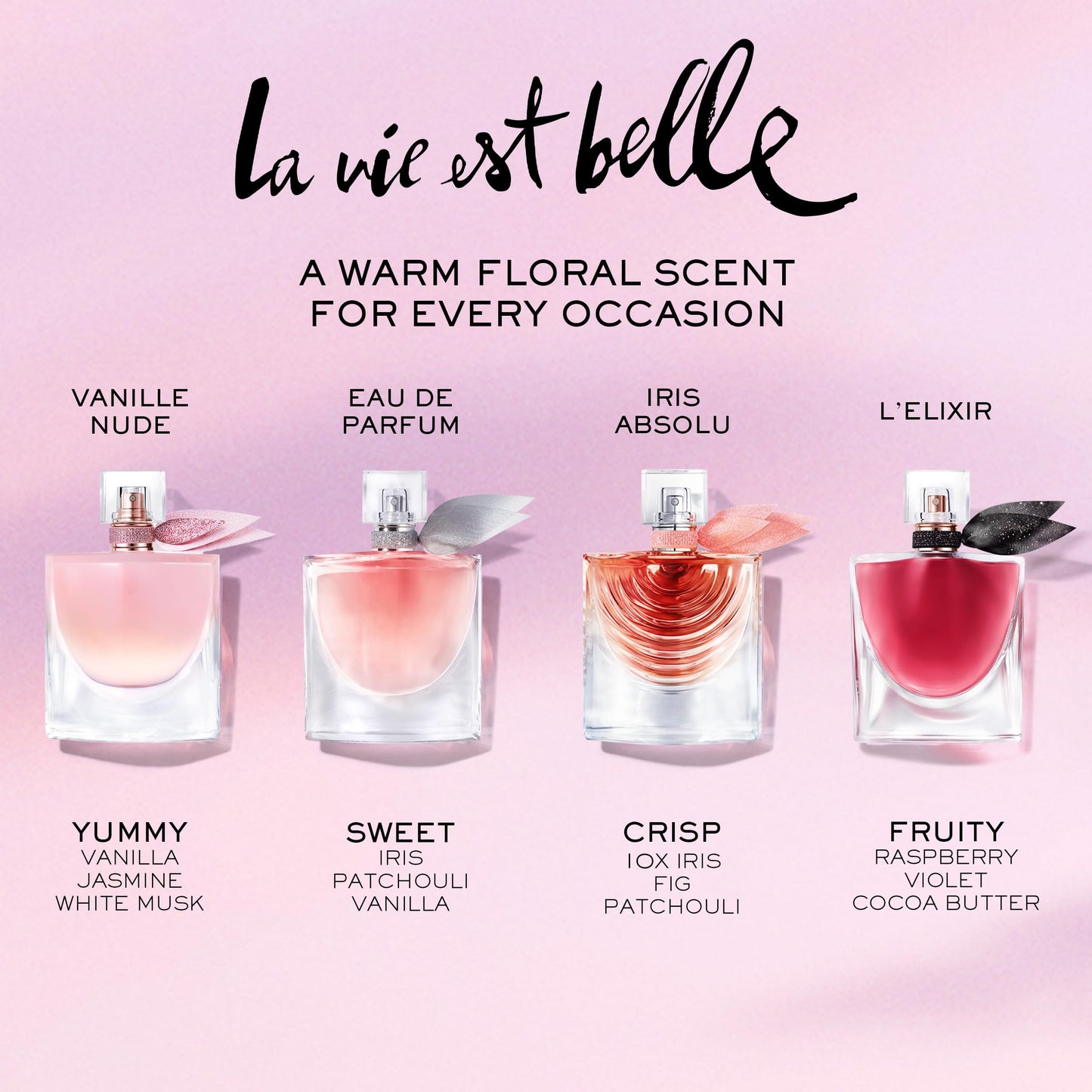 Lancôme La Vie Est Belle La Vie Vanille Nude Eau de Parfum - Long Lasting Fragrance with Notes of Solar Jasmine, Glazed Bourbon Vanilla, White Musk - Floral & Sweet Women's Perfume 1.7 Fl Oz.