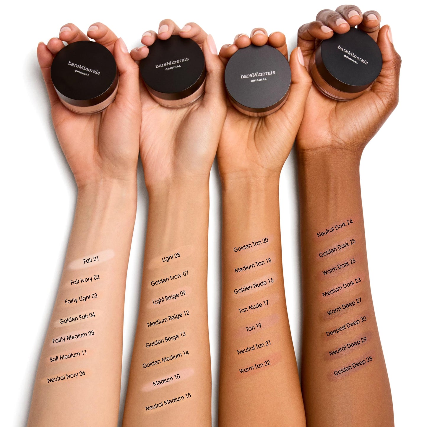 Original Loose Powder Foundation SPF 15, Golden Medium 14, Vegan, Cruelty-Free & Dermatologist-Tested