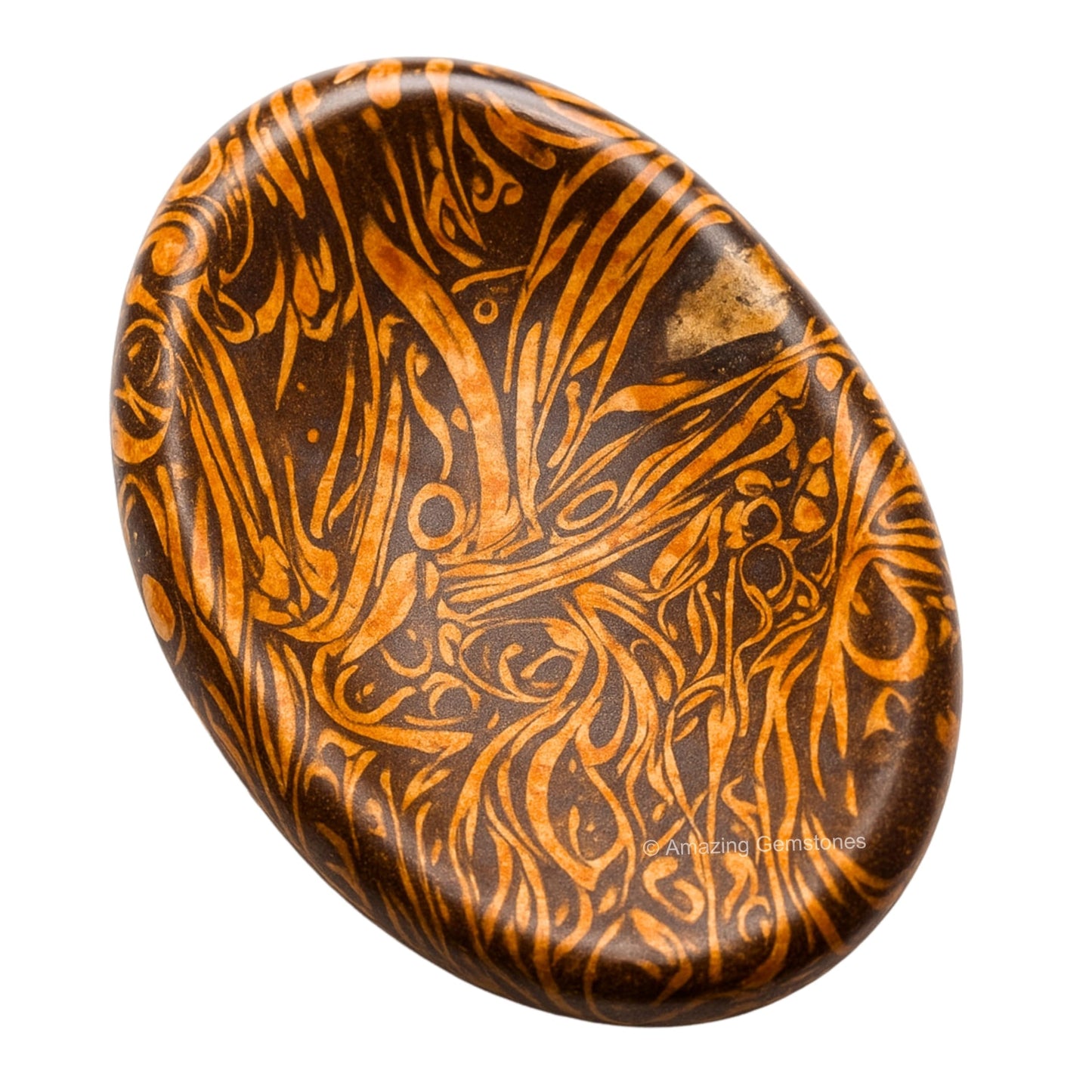 Amazing Gemstone Mariyam Jasper Worry Stone Crystals & Healing Stones - Worry Stones for Stress Relief Gifts - Piedra Crystal Fidget for Meditation - Unique Stocking Stuffers & Birthday Gifts