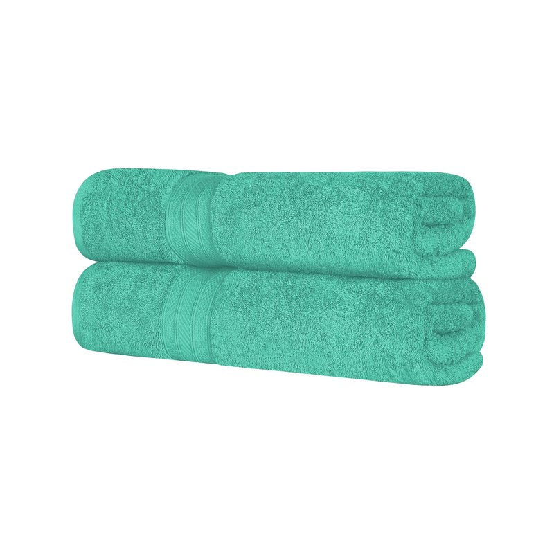 Superior 700 GSM Long Staple 100% Combed Cotton, Durable, Plush and Absorbent 6-Piece Single Ply Towel Set - Rivulet