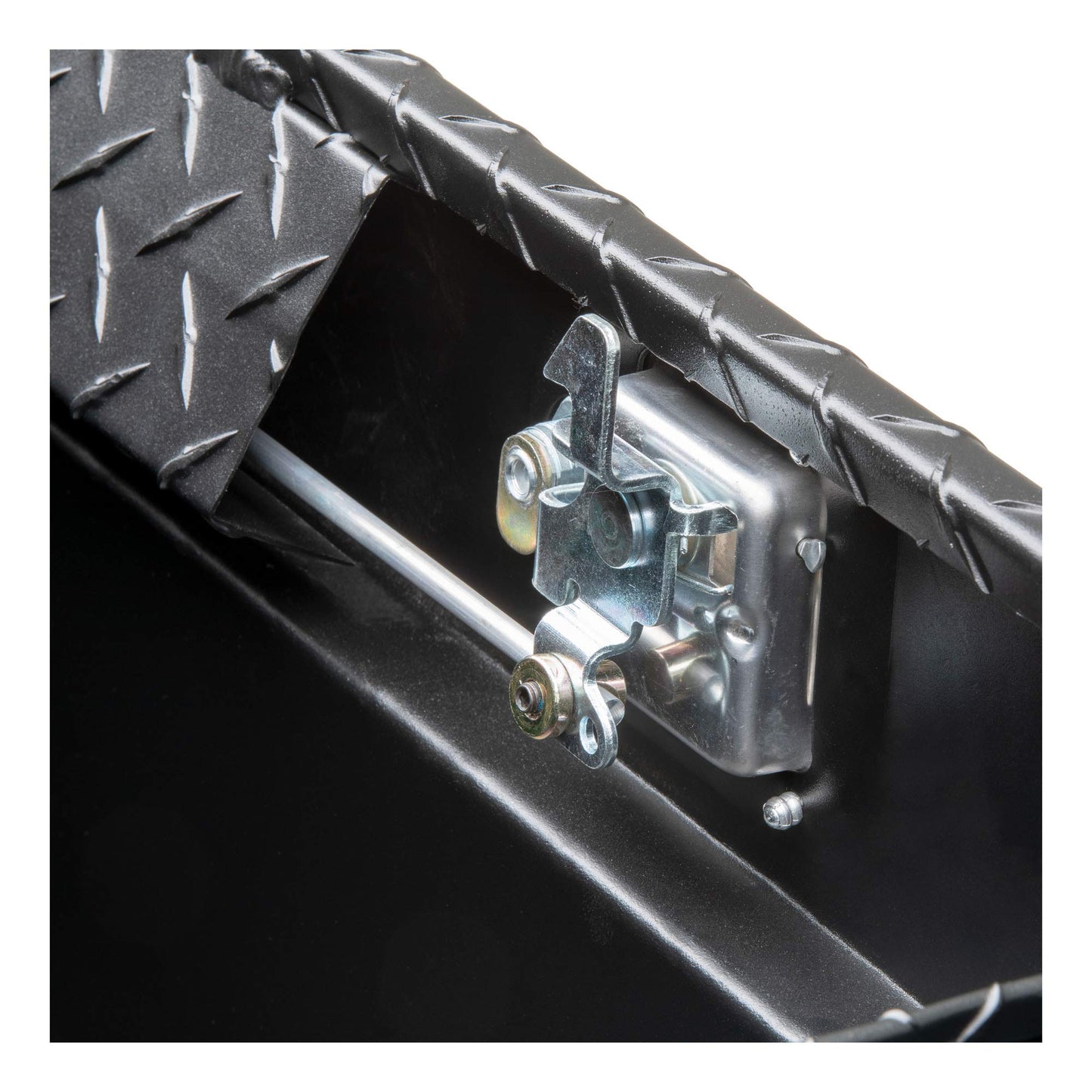UWS EC20093 58-Inch Matte Black Heavy-Wall Aluminum 5th Wheel Truck Bed Tool Box, RigidCore Lid