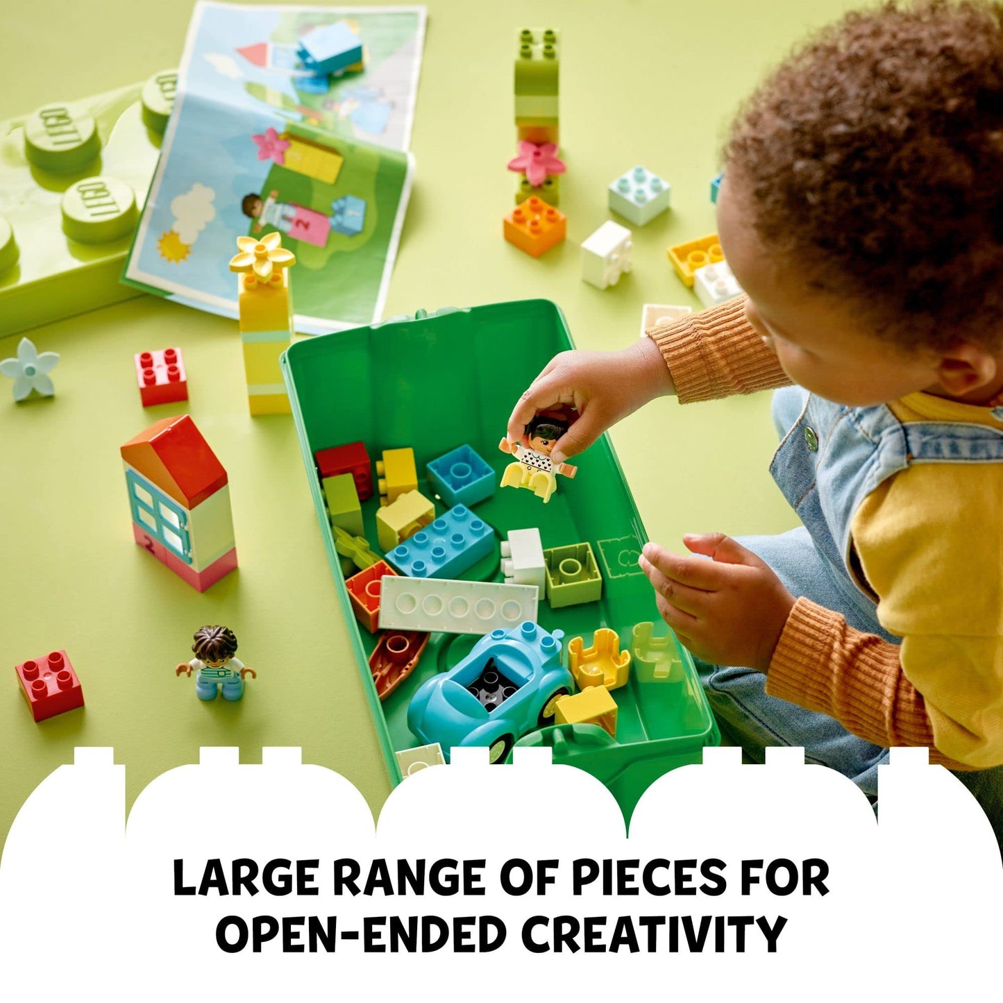 LEGO DUPLO Classic Brick Box Building Blocks - Stacking Toys for Toddlers, Ages 1.5+ Years - Learning & Educational Toys for Preschool - Develop Fine Motor Skills - Gift for Christmas - 10913