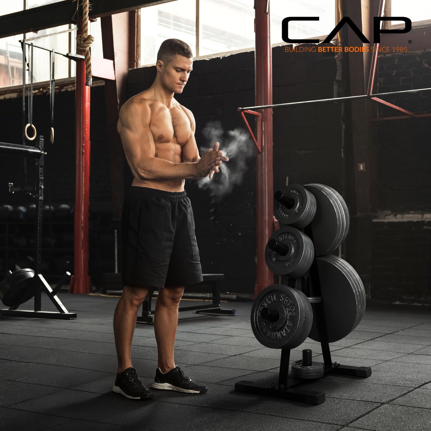 CAP Barbell Olympic 2-Inch Plate Rack