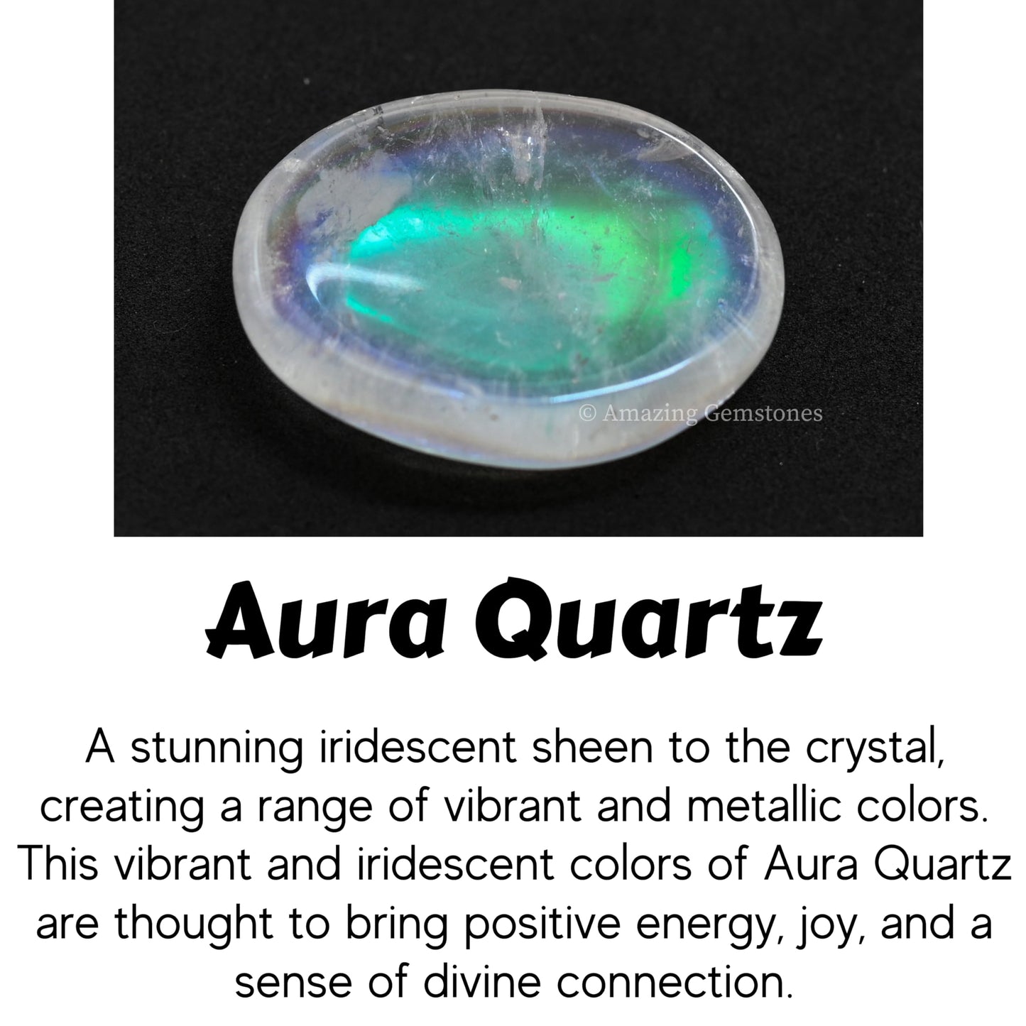 Amazing Gemstone Angel Aura Quartz Worry Stone Crystals and Healing Stones - Worry Stones for Stress Relief Gifts - Piedra Crystal Fidget for Meditation - Unique Stocking Stuffers Gifts for Women