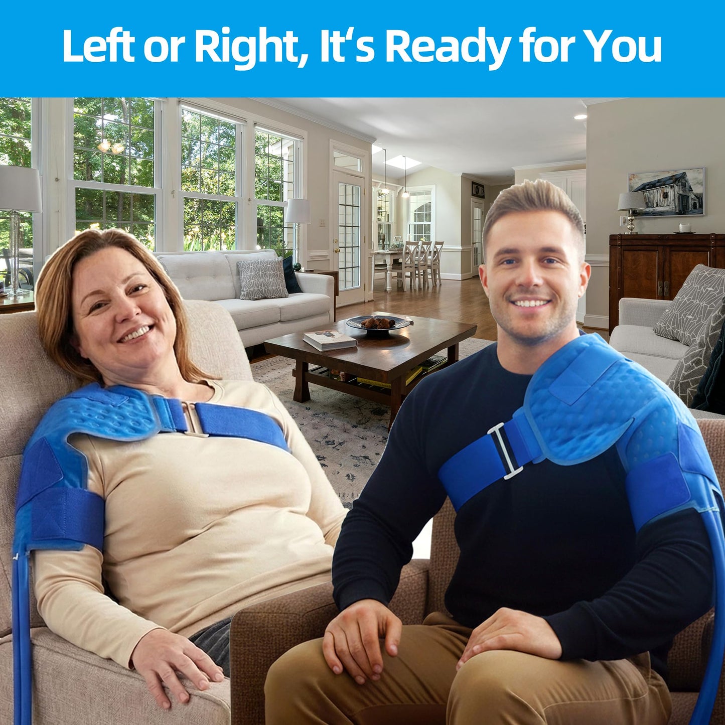Cold Therapy Machine for Shoulder Recovery—Ice Machine for Shoulder After Surgery With Programmable Timer, Reduce Post-Op Swelling, Rotator Cuff Tears/Sprains, Cryotherapy Pain Relief, Compression Pad