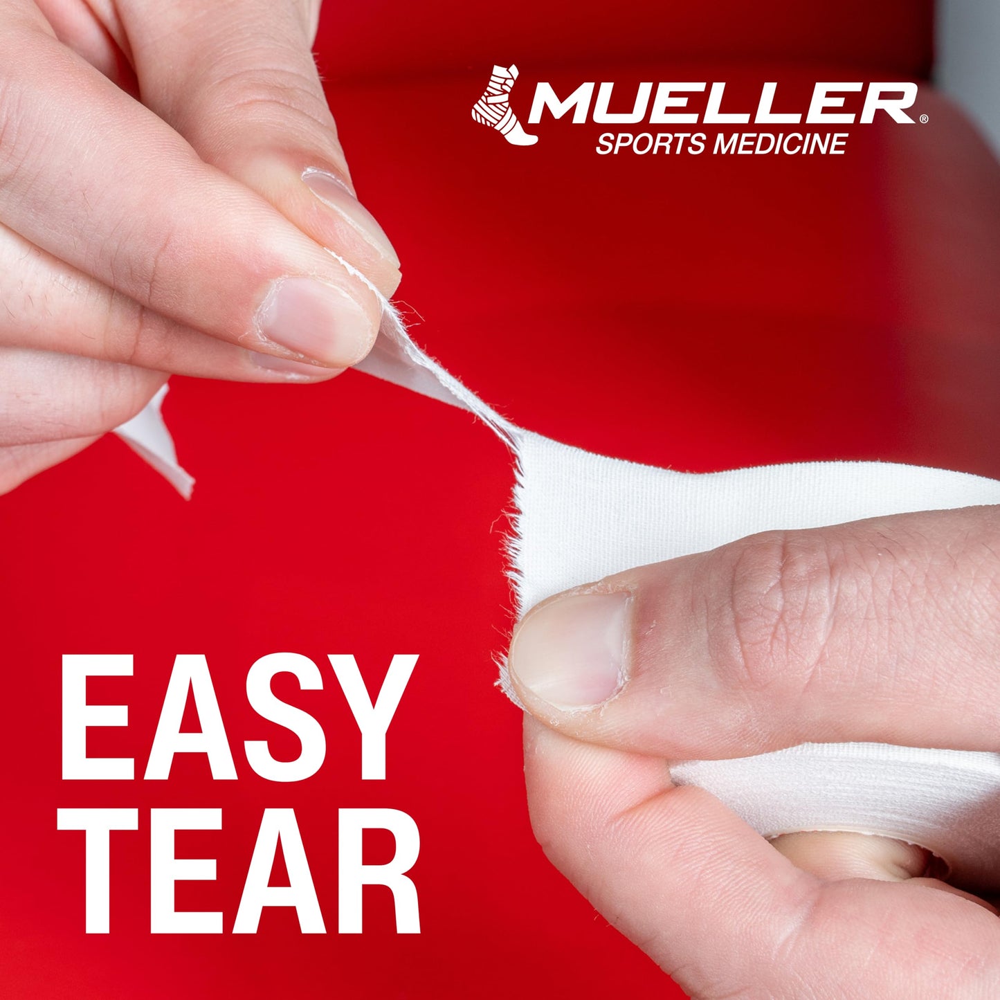 Mueller Sports Medicine Premium Athletic Tape, 10 Pack, White - Quality Hospital-Grade Athletic Tape, Easy to Tear for Fast & Effective Taping, 1.5" x 15 Yards Per Roll"