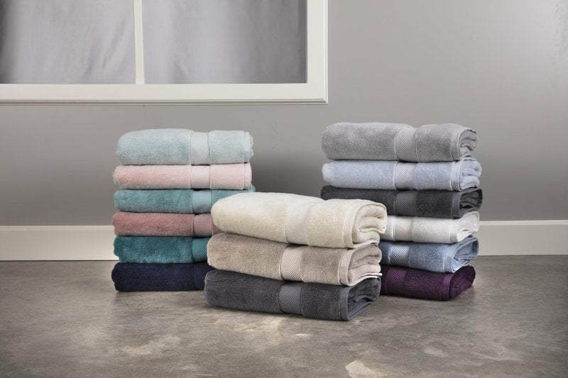 Maisonette Loft Egyptian Cotton Turkish Bathroom Towels Set, Soft & Absorbent, Ideal Quick Dry Luxury Hand & Large Bath Towels, Washcloths (6 Pack), Dark Grey (Charcoal)