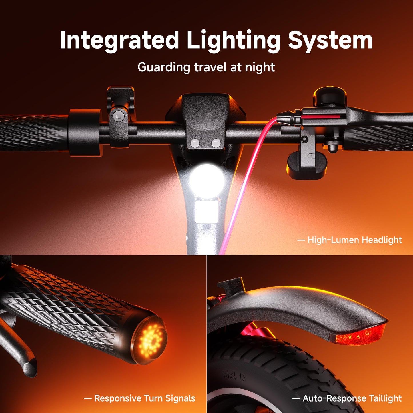 ECOROAD Electric Scooter with 8" Tires, Up to 15 Miles Range, 400W Peak Motor & 19 Mph Folding Electric Scooter for Adults, Commuting Scooters for Adults and Teens