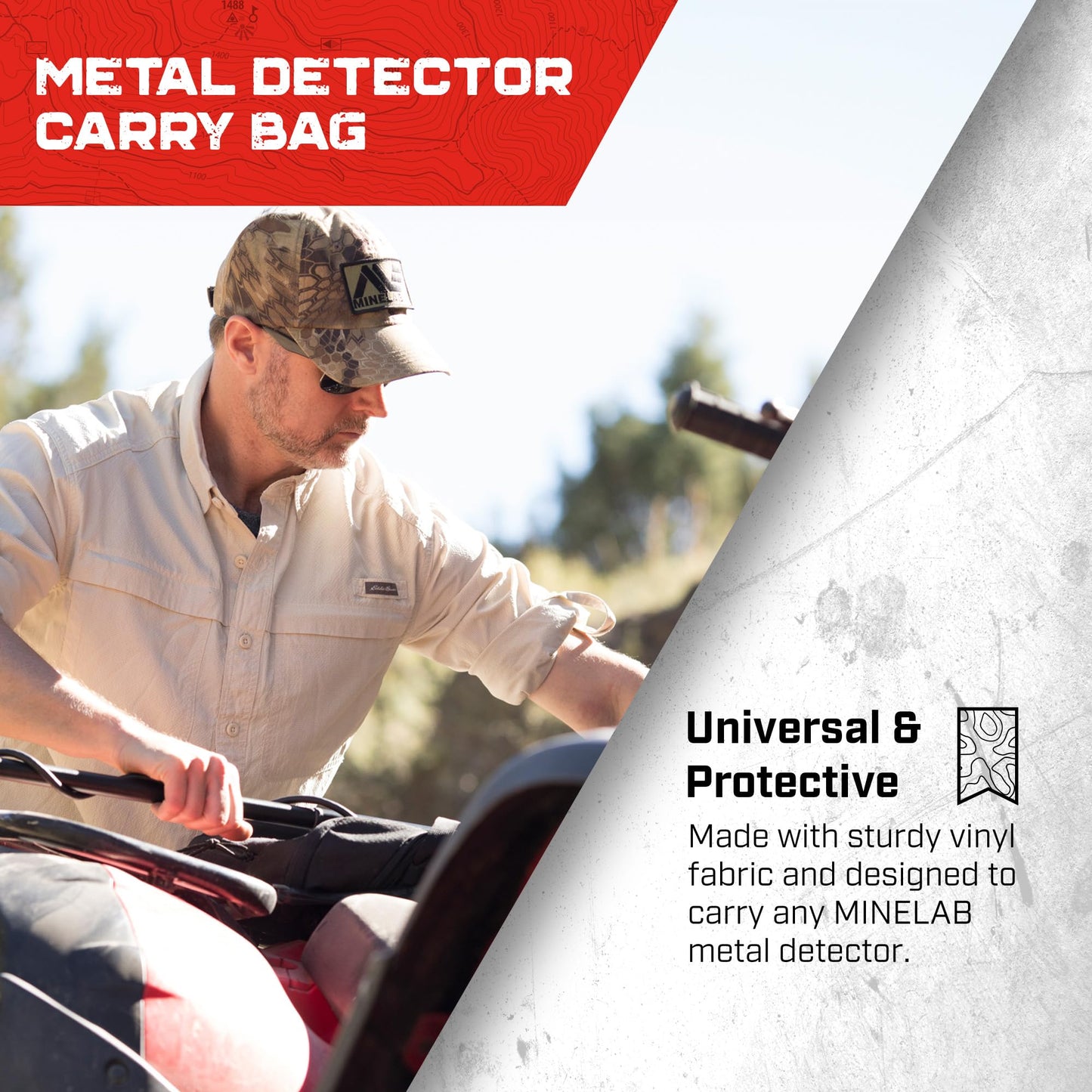 MINELAB MANTICORE Metal Detector Professional Bundle for Adults with PRO-FIND 40 Waterproof Pinpointer & Universal Metal Detector Carry Bag