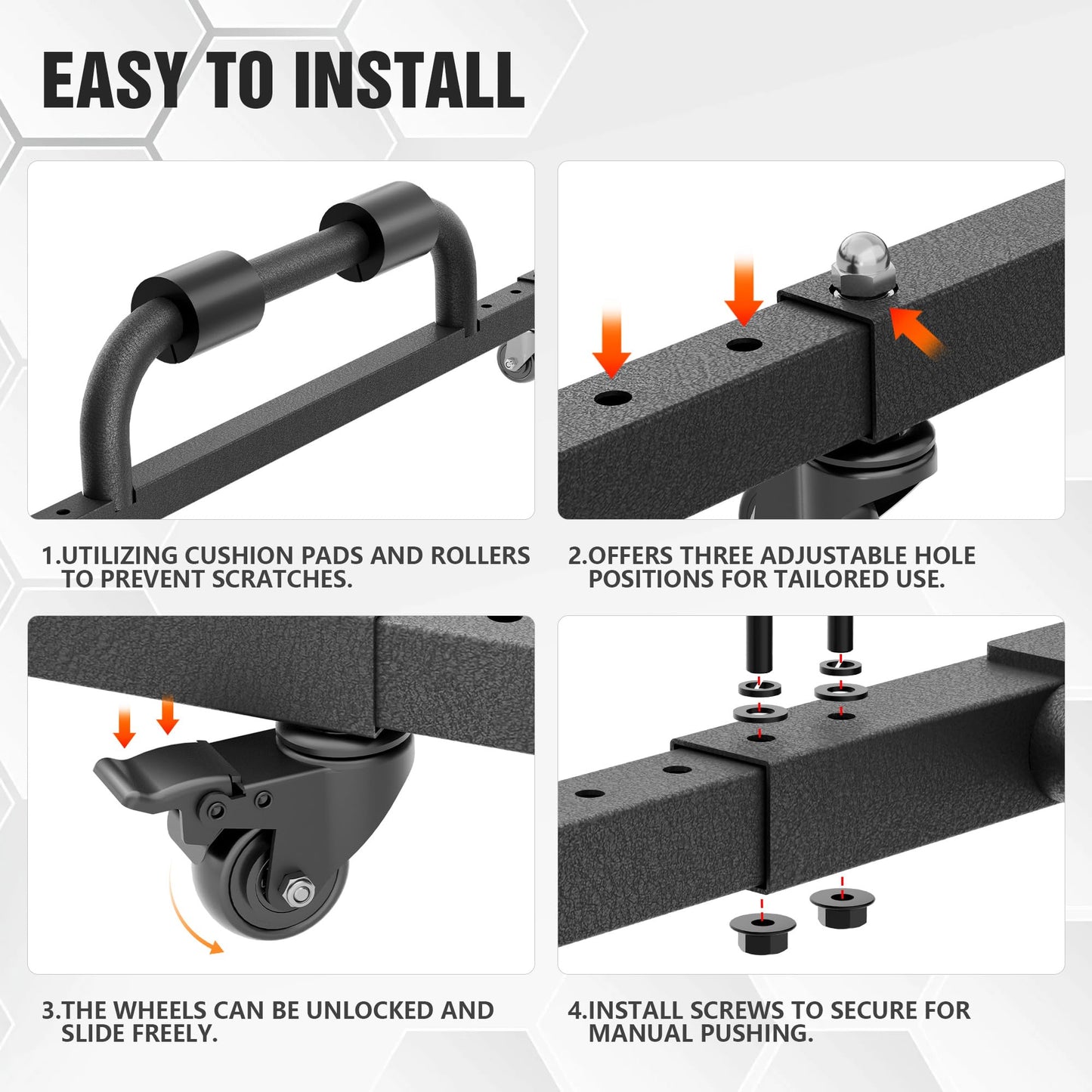 Adjustable Hard top Storage Rack Top Carrier with Armrests Compatible with 1987-2025 Jeep Wrangler JK JL YJ TJ JKU JLU Unlimited for 2/4 Door, Upgrade Movable Bracket Sliding Cart (Black)