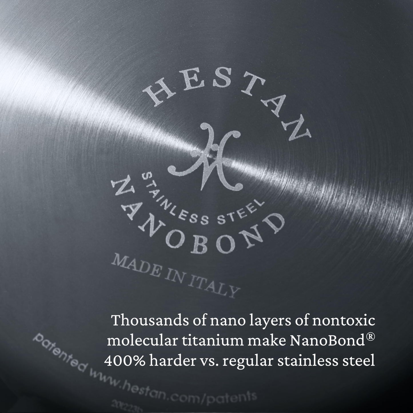 Hestan - NanoBond Collection - Titanium Stainless Steel 3.5-Quart Sauté Pan with Lid - Toxin, PFAS, & Chemical Free Clean Cookware, Induction Cooktop Compatible