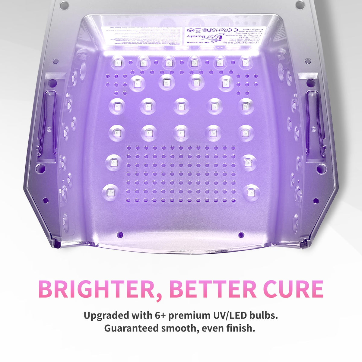 iGel Beauty Hybrid PRO 3.0 XL UV/LED Nail Lamp – Wireless Rechargeable 48W Nail Dryer, Extra Wide Full-Hand Curing, 9000mAh Battery, Smart Timer & Builder Gel Mode, Cordless Professional Lamp
