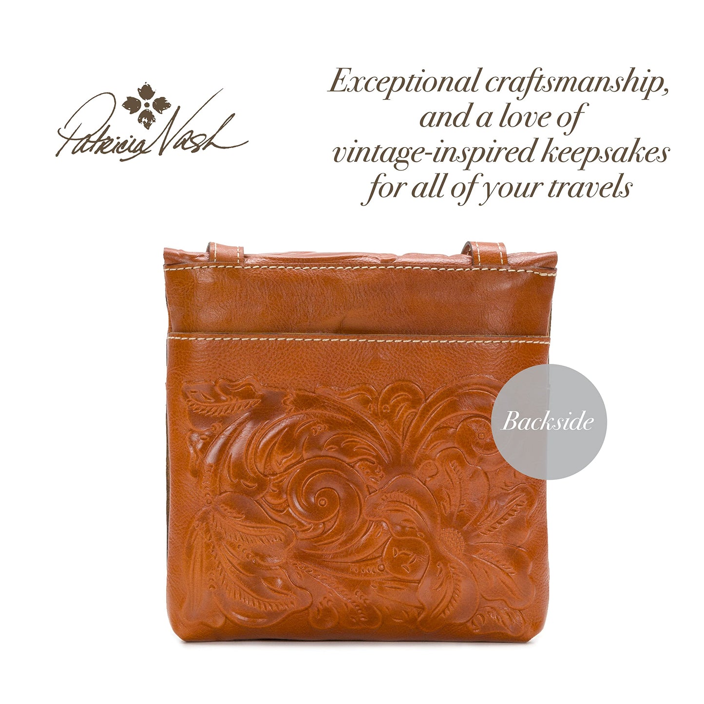 Patricia Nash Granada Leather Crossbody Bags for Women - Real Leather Handbags for Women, Elegant Women's Crossbody Purse and Women's Crossbody Handbags, Florence