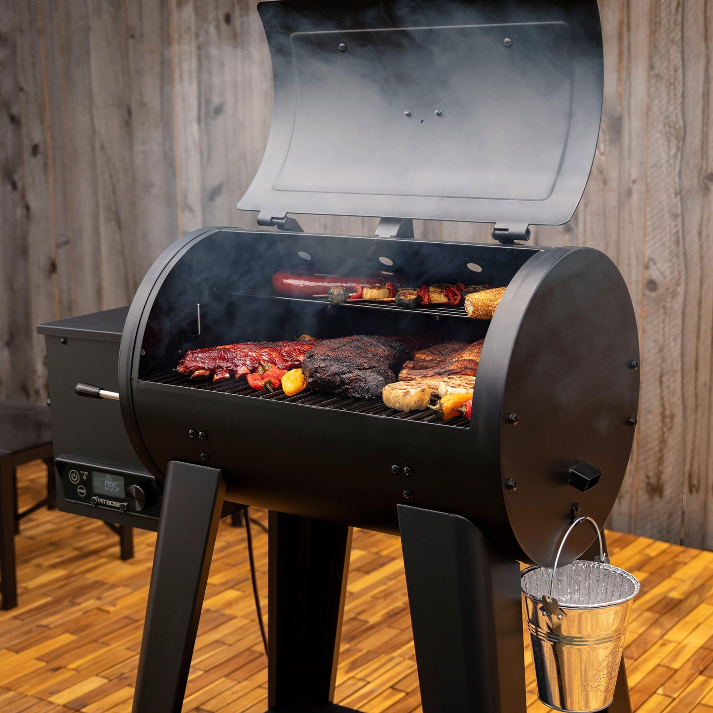 Pit Boss 500FB2 Pellet Grill, Matte Black - 11086