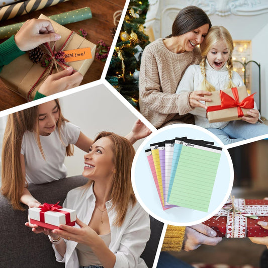 Dynta 36 Pcs 3x5 Note Pads, 45 Sheets Per College Ruled Mini Writing Pads, 80GSM Colored Paper 1620 Sheets, Multicolor Cute Notepads for Gift