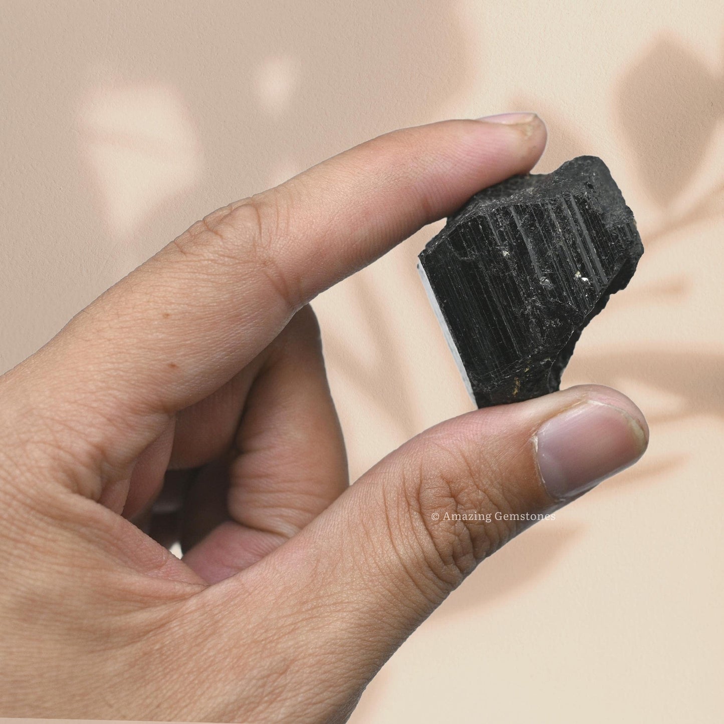Amazing Gemstone Genuine Black Tourmaline Crystals Stone Raw Protection for Healing, Natural Rocks for Tumbling - Turmalina Negra Original (2 Pieces)