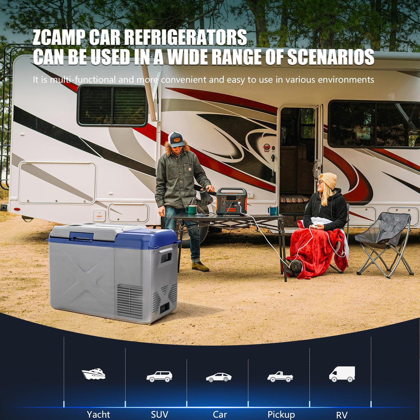 zcamp X25 12 Volt Refrigerator,Mini Portable Freezer,26 Quart(24L) Electric Cooler,12V Car Fridge APP Control,12/24V DC 100-240V AC for Ourdoor, Camping, Travel, Truck,RV, Boat -4℉~68℉