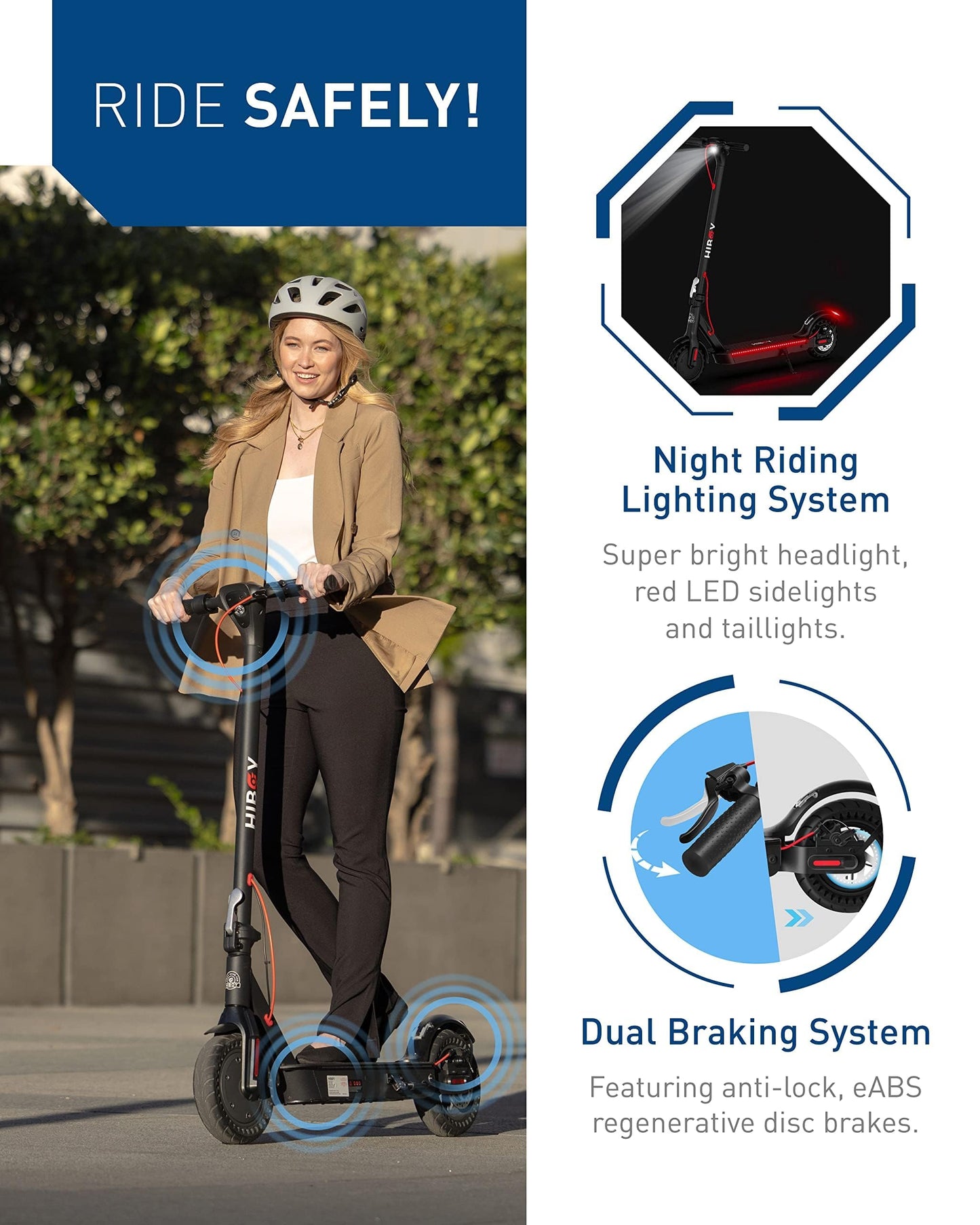 Hiboy Electric Scooter for Adults, 19 MPH, 25 Miles Range, 500W Motor (750W Peak), Foldable E Scooter with Phone Holder, Dual Speed & Dual Brake System, Lightweight Commuter Scooter for Adults
