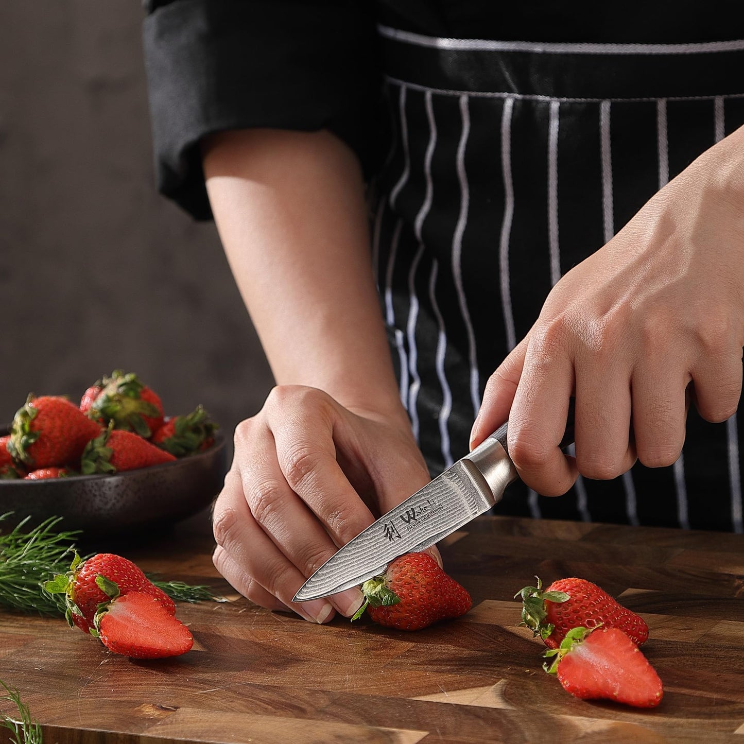 Wakoli EDIS 6-Piece Damascus Kitchen Knife Set – Professional Chef Knives Set with VG10 Core Blades, 67-Layer Damascus Steel & Ergonomic Pakkawood Handles – Premium Kitchen Knives in Elegant Gift Box