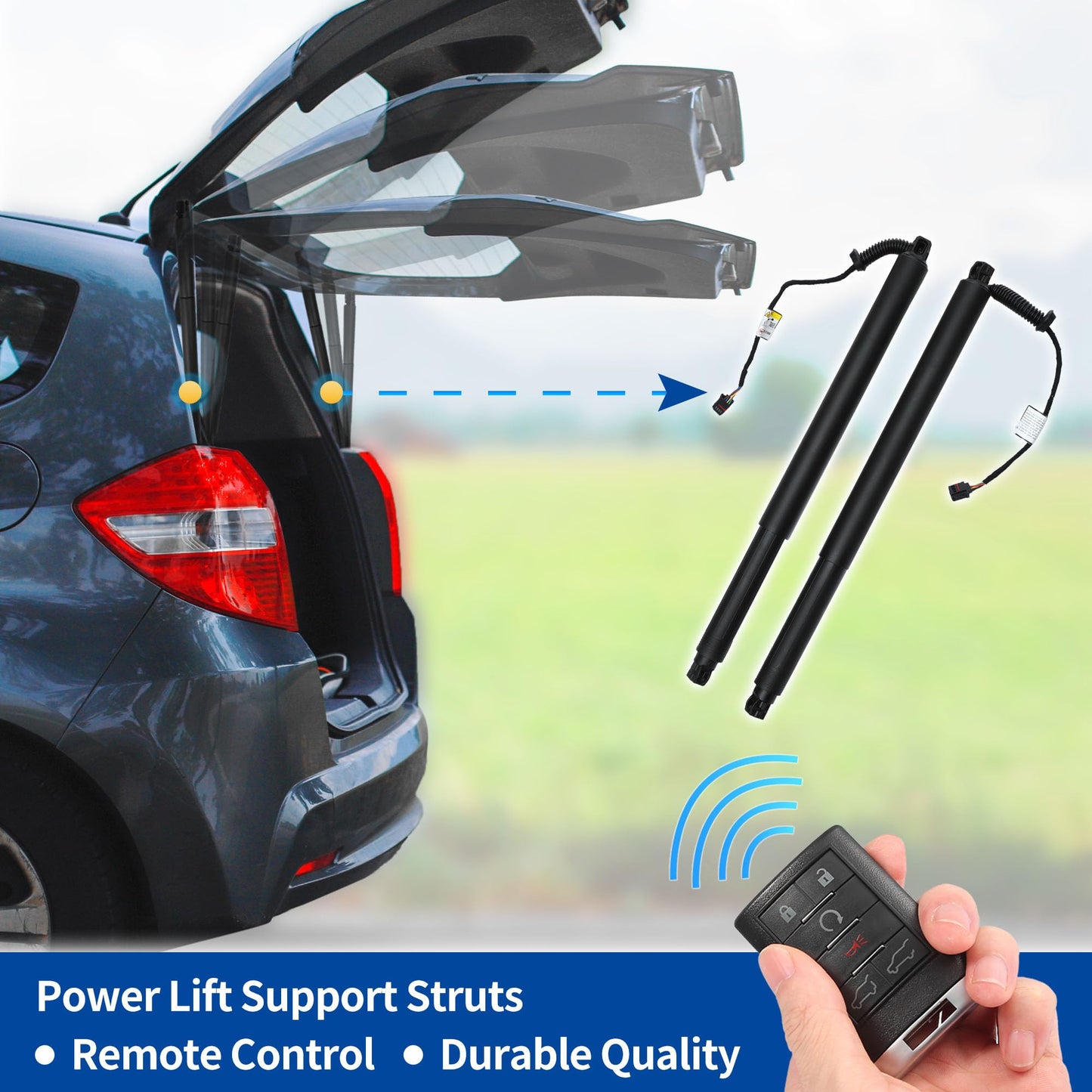 X AUTOHAUX Rear Left Right Tailgate Power Lift Support for Kia Sorento 2016-2020 Liftgate Power Hatch Shock Strut No.81770C5100/615103 Electric Trunk Power Liftgate 1 Pair