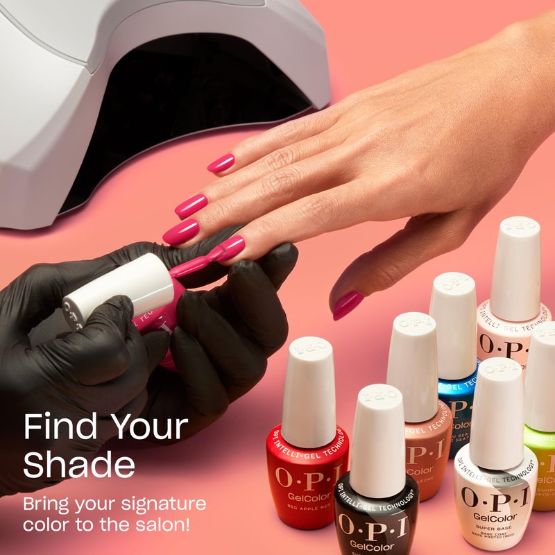 OPI GelColor Hue is the Artist? | Opaque Soft Cool Lavender-White Crème LED Cure Gel Nail Polish | Salon-Quality Shine, Long-Lasting Wear | 0.5 Fl Oz