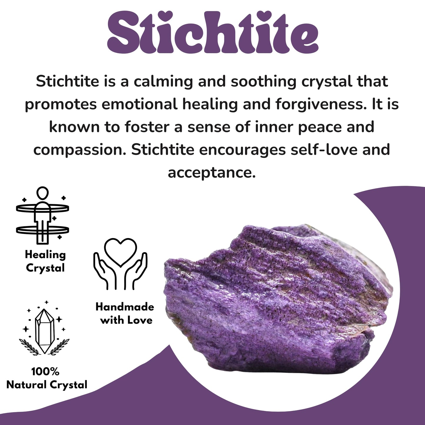 Amazing Gemstone Stitchtite Raw Crystals and Healing Stones, Natural Rocks for Tumbling and DIY Raw Stones and Crystals (1 Piece)