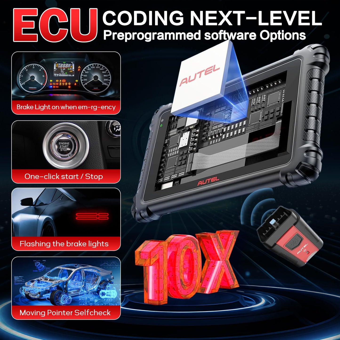 Autel MaxiSys MS906MAX 2026 Way Better Than MS906 Pro, Autel Scanner, Top Scan Tool DoIP CANFD Diagnostic Tool, Upgrade of MK900 MP900BT MS906BT MK908 3000+Active Test All System Diagnosis