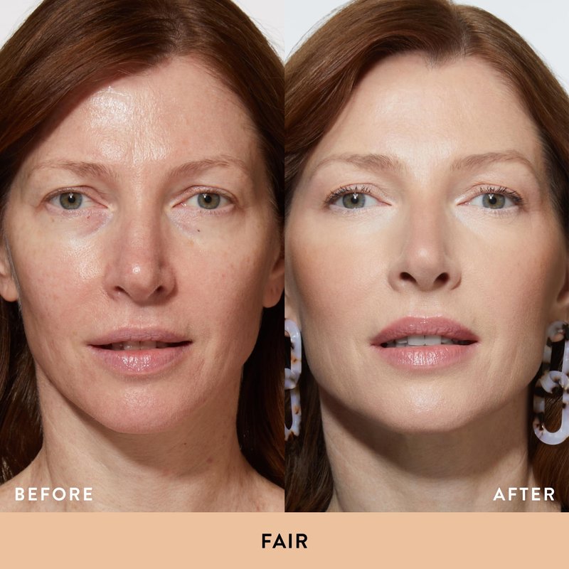 LAURA GELLER NEW YORK Better Than 'Block Skincare-Infused Serum Foundation SPF 50+ for Mature Women –01 Fair, Buildable Coverage – Niacinamide, Vitamins B5 & E – Lightweight, Radiant Finish