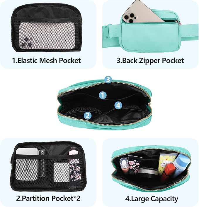 VOROLO Fanny Pack For Women And Men Crossbody Bag Belt Bag with Adjustable Strap Graduation Gifts