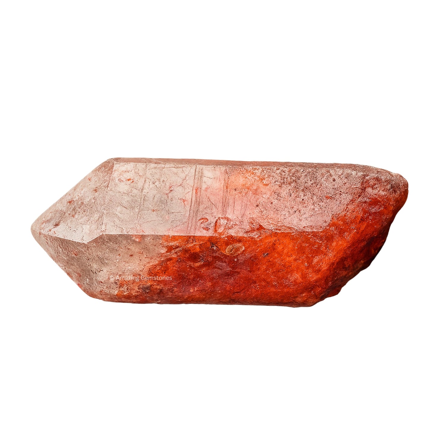 Amazing Gemstone Red Hematoid Quartz Crystals and Healing Stones Mineral Specimen - Premium Semi Precious Gem Stones for Spiritual Growth - Healing Geode Cluster Point for Meditation