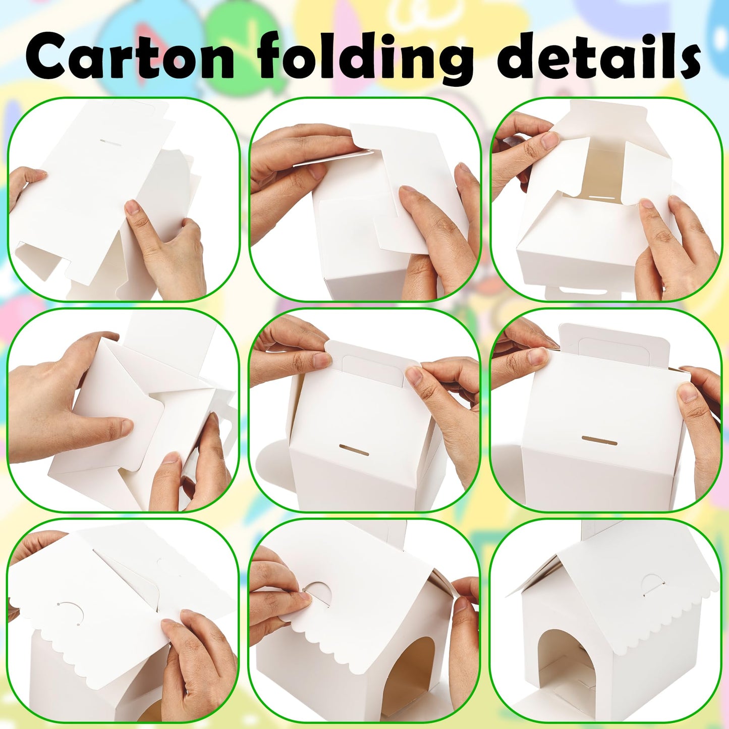 Norcoin 16 Set Mini Plush Dog Set Include Stuffed Puppy Dog House Paper Boxes Hat Stuffed Animal Toy for Adopt a Pet Theme Birthday Party Favor Gifts