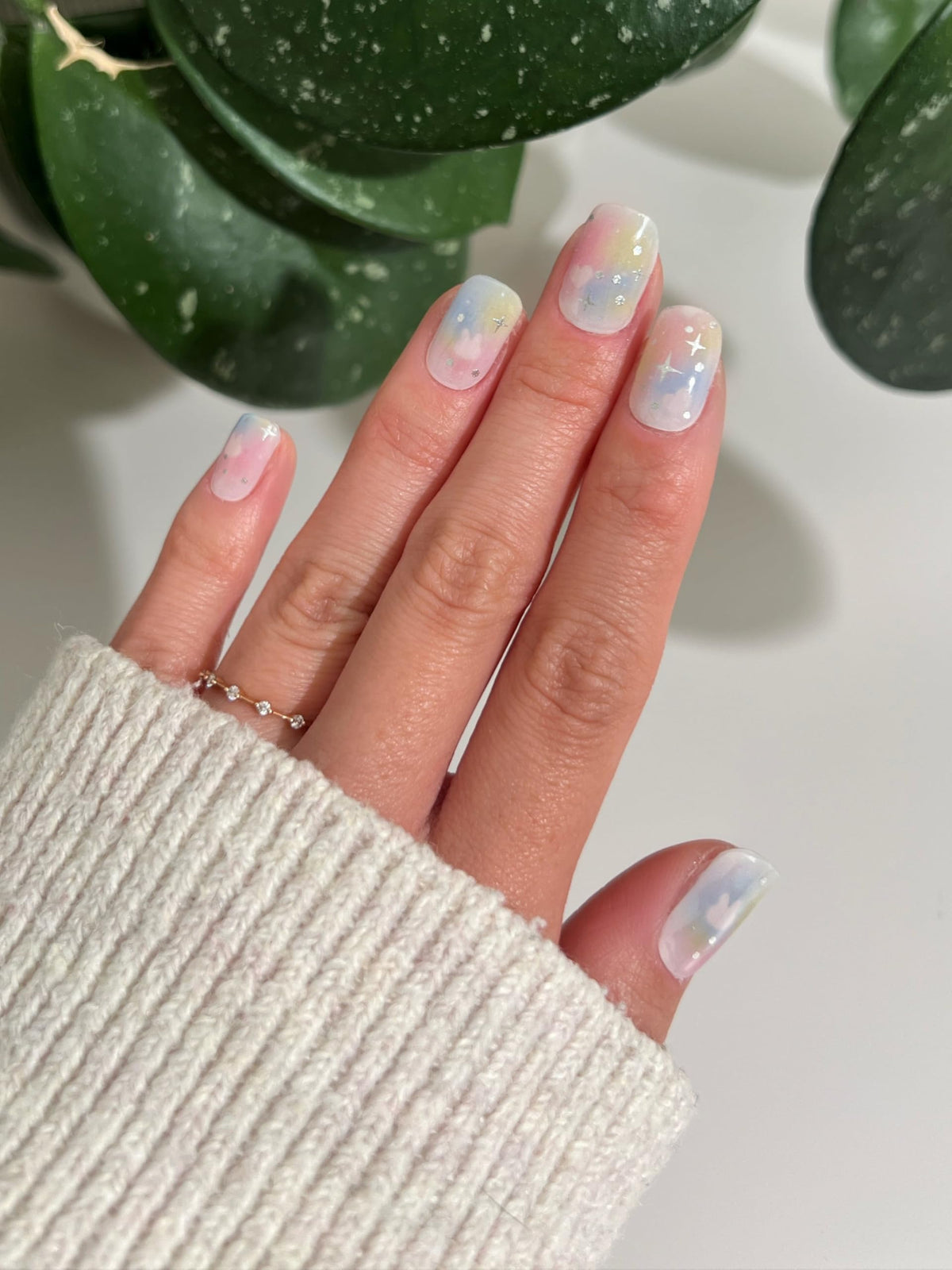 Nova Nails Semi Cured Gel Nail Strips (Cosmic Confetti)